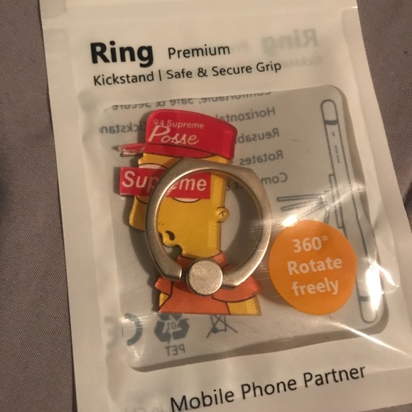 Brand New BART Simpson Finger Phone Holder - Picture 2 of 8